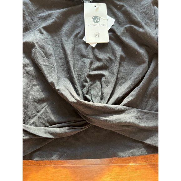 Lily Rose Girl Knotted Crop Top — Medium - Picture 6 of 7